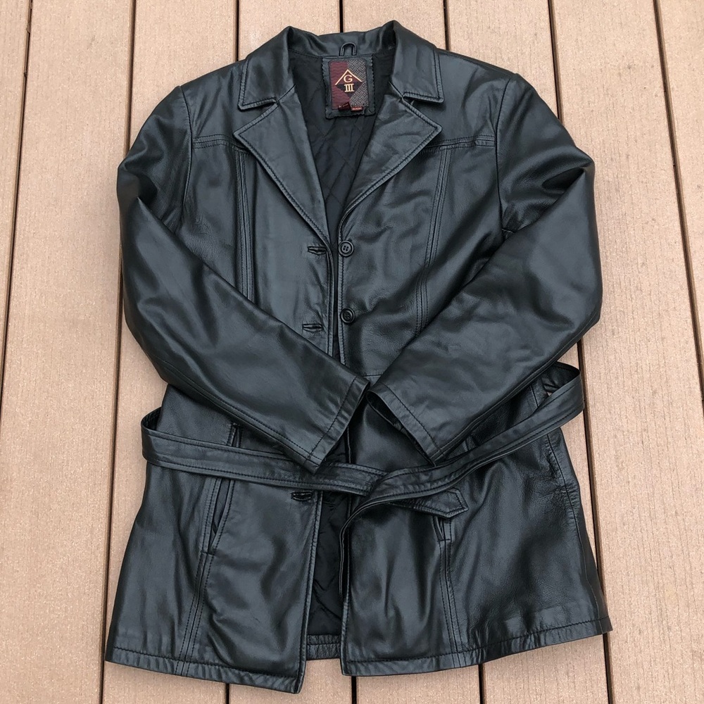 VGUC GIII black leather jacket